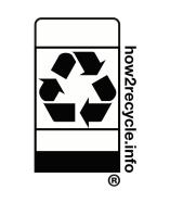 how2recycle.info black and white logo