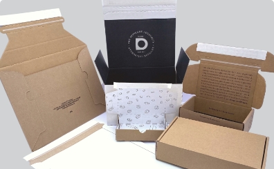 Mailers and folding cartons for ecommerce.